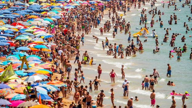 Playa de Levante, Benidorm (España)