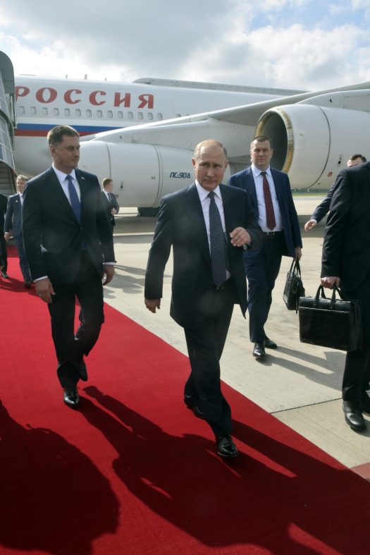 <br>El presidente de Rusia, Vladimir Putin, en su llegada al Aeropuerto Internacional de Ezeiza