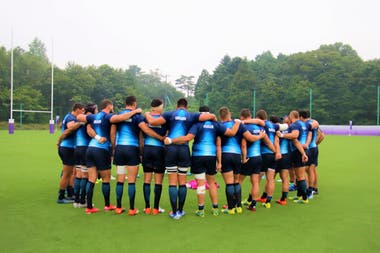 El entrenamiento de los Pumas en Fukushima Fuente: LA NACION - Crédito: UAR