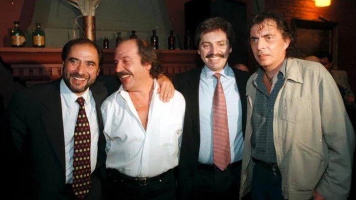 Alberto Fernandez, con Litto Nebbia y Alejandro Dolina