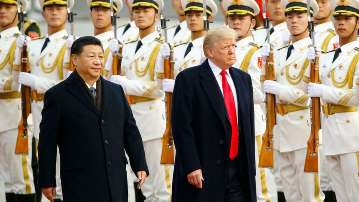 Diplomáticos chinos - Xi Jinping recibió a su homólogo Donald Trump en noviembre de 2017.FOTO: THOMAS PETER-POOL/GETTY IMAGES