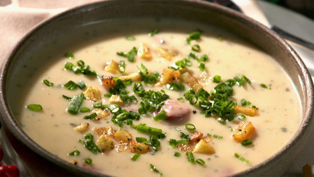 Como en todo el este de Alemania, las sopas de papa realmente se destacan durante los meses más fríos del año