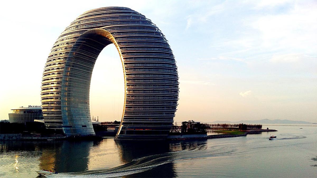 los nuevos edificios en China