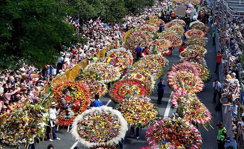 “El Desfile de los Silleteros”, en Medellín, Colombia