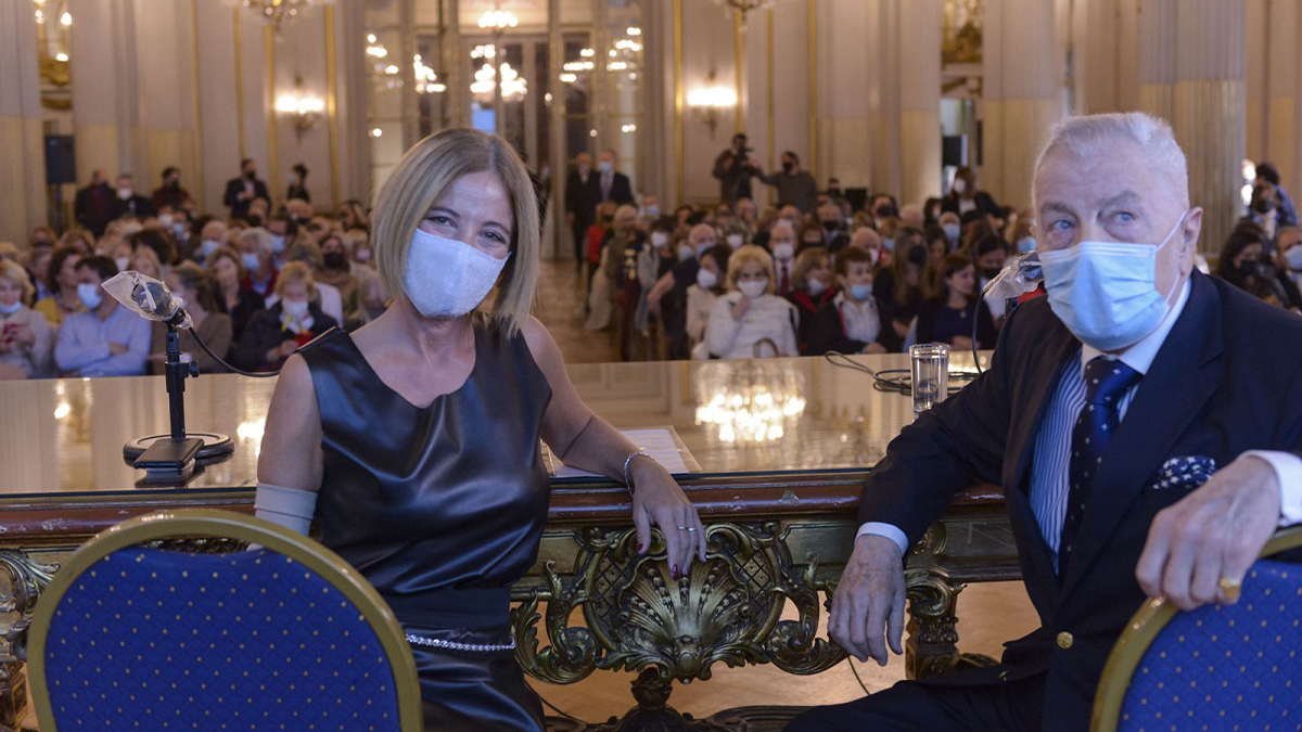 La diputada Carolina Estebarena y el Dr Alejandro Cordero