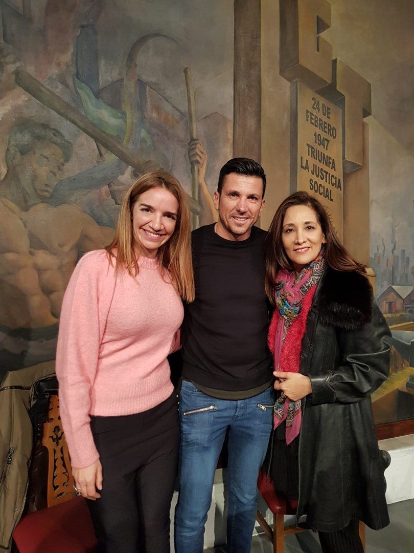 Juan Pablo Brey con Verónica Scarpato y Patricia Pitaluga