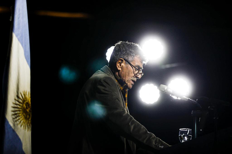 El discurso inaugural a cargo del escritor Guillermo Saccomanno