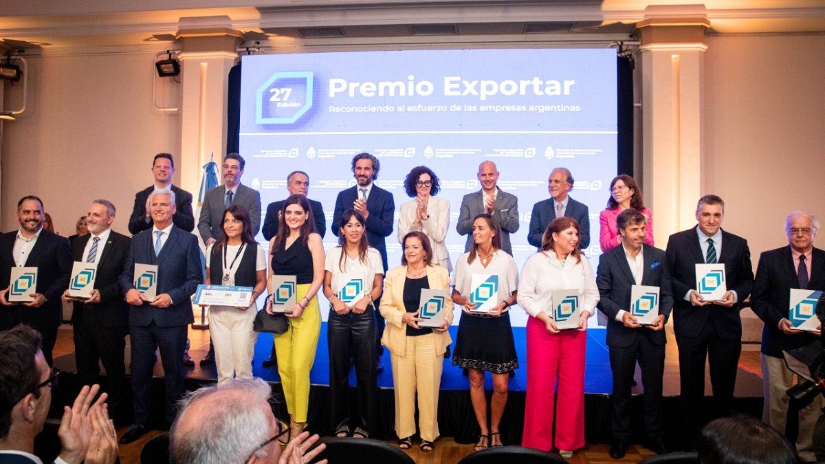 La  ceremonia de entrega de los premios Exportar 2022, se realizó en el Palacio San Martín