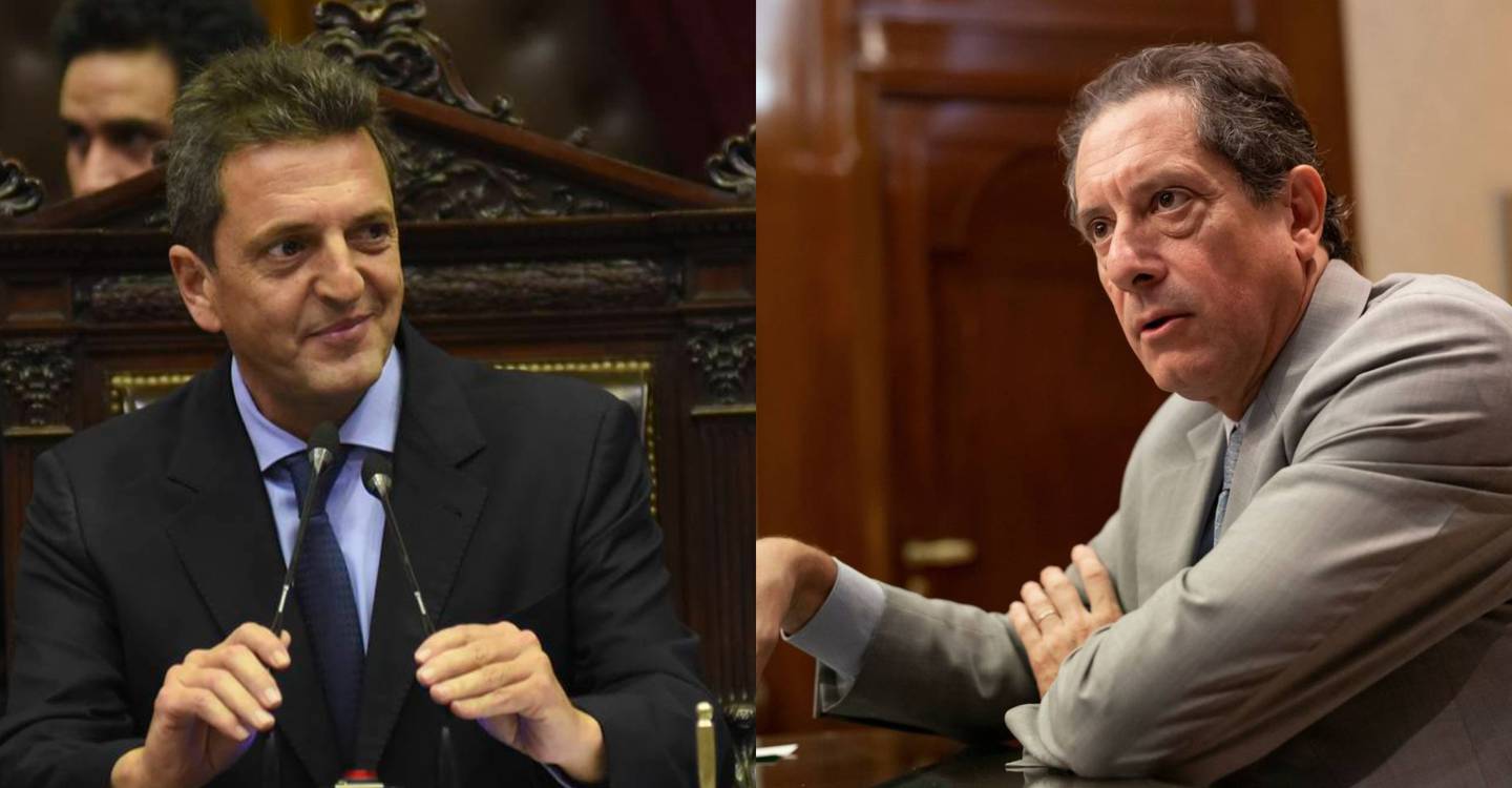<strong>El ministro de Economía, Sergio Massa, y el presidente del BCRA, Miguel Pesce</strong>