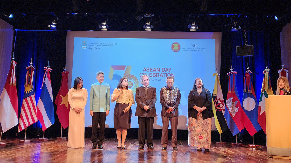 La Argentina y el Sudeste Asiático fortalecen su lazo comercial y de cooperación en el 56° aniversario de la ASEAN