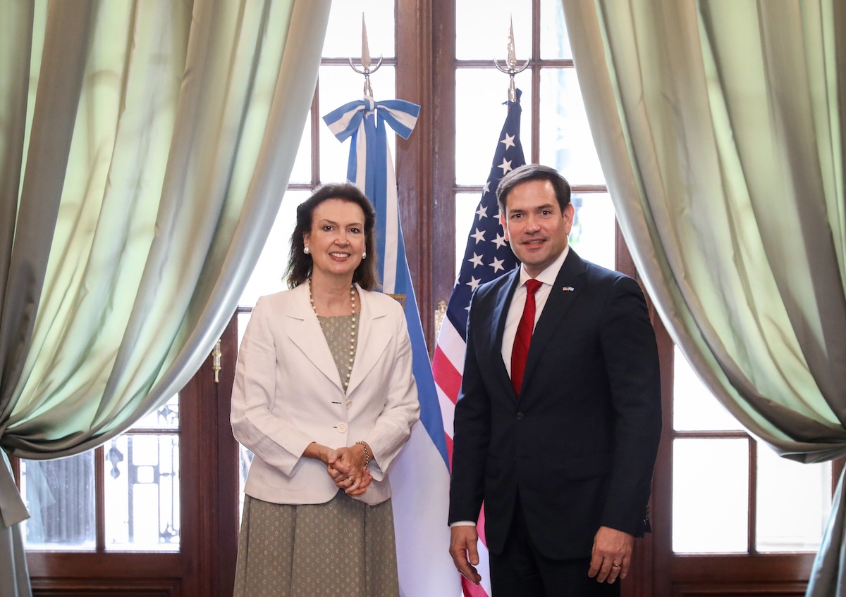 Mondino recibió a Marco Rubio senador de EEUU 