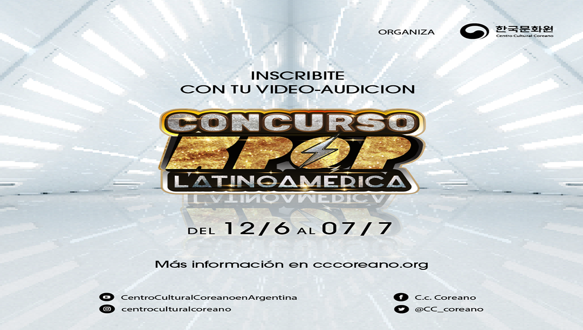 El Centro Cultural Coreano anuncia la apertura del período de inscripciones para el Concurso KPOP: edición 2024