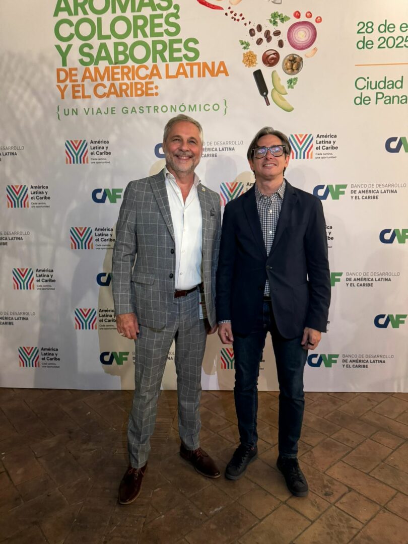 &nbsp;El presidente de FECOBA, Fabian Xavier Castillo y el Vicepresidente Corporativo de Programación Estratégica de la CAF – Banco de Desarrollo de América Latina, Christian Asinelli.<br>