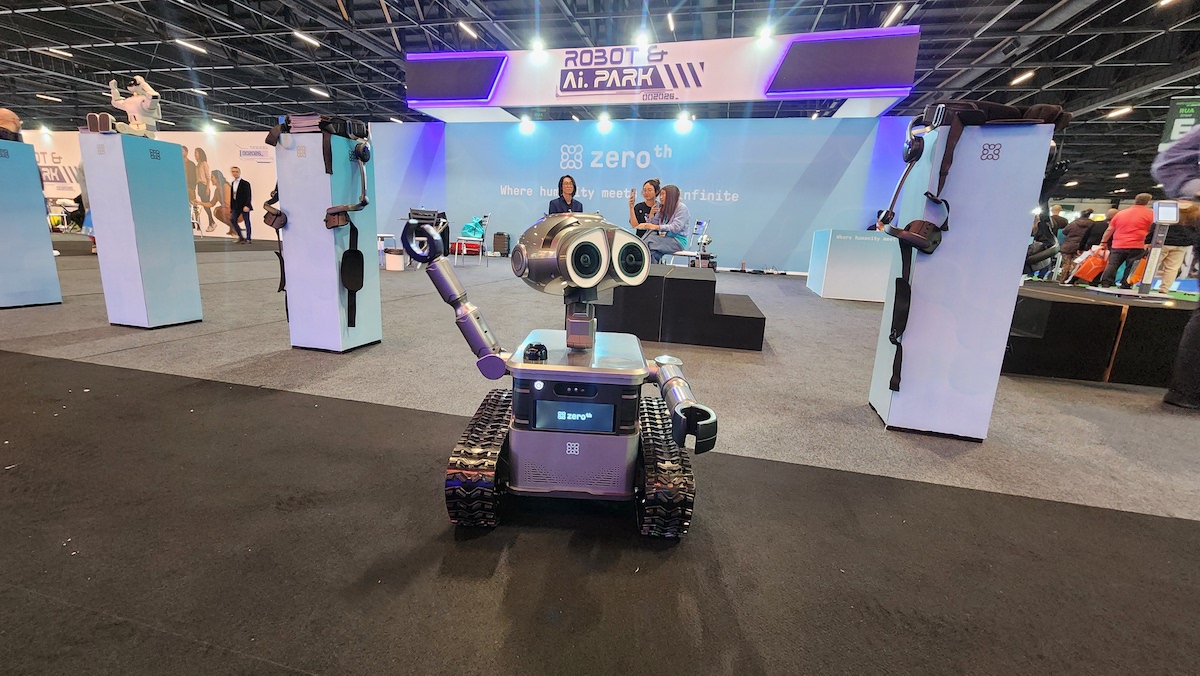 Robot en la Arena Robot Park del Eletrolar Show All Connected 2026